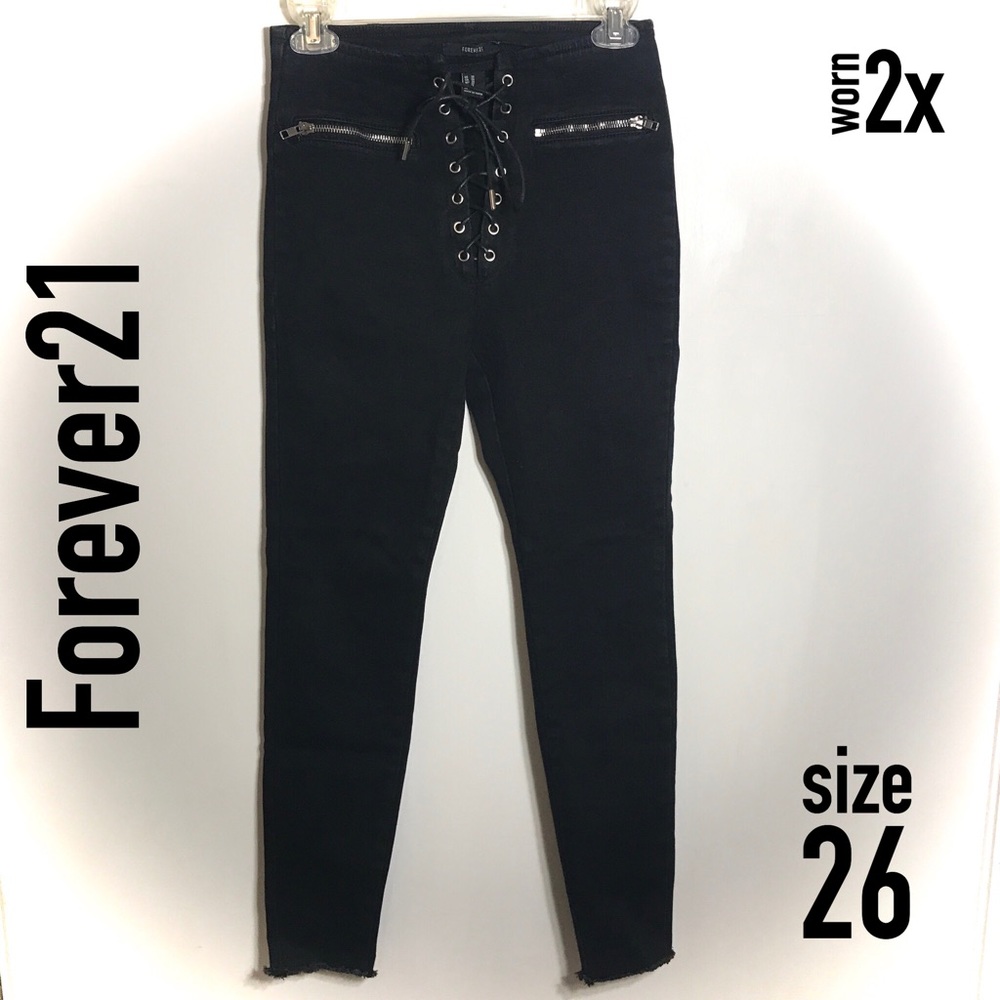 2016 Lace up Jeans